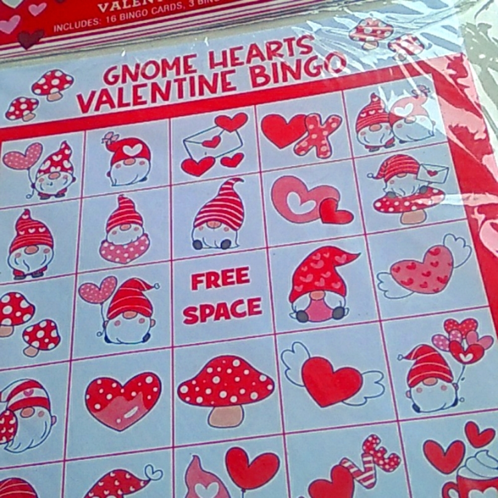 Valentine’s Day Gnome bingo